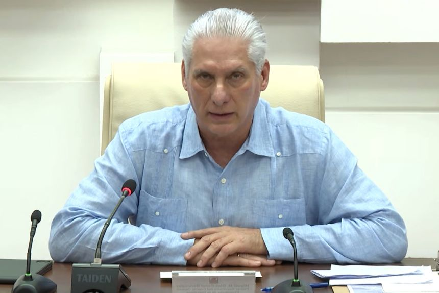 Cuba's President Miguel Díaz-Canel announces talks with the United States amid an ongoing fuel crisis on Friday. President of Cuba